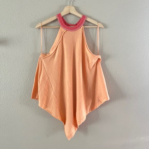 Free People Twin Peaks handkerchief hem halter top - Picture 2 of 8
